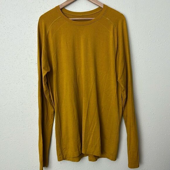 Lululemon Metal Vent Tech Long Sleeve 2.0 Fools Gold / Honeycomb Size XL - Picture 3 of 10